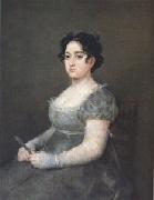 The Woman with a Fan (mk05) Francisco de Goya